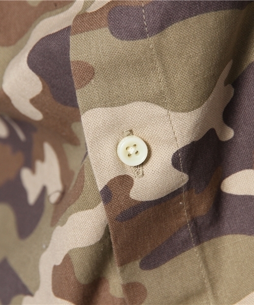 NANO universe（ナノユニバース）の「オリジナルメイサイプリントシャツ（シャツ/ブラウス・メンズ・ベージュ/チャコール/カーキ/ダークブルー・SMALL/X-LARGE/MEDIUM/LARGE）」の8枚目の写真