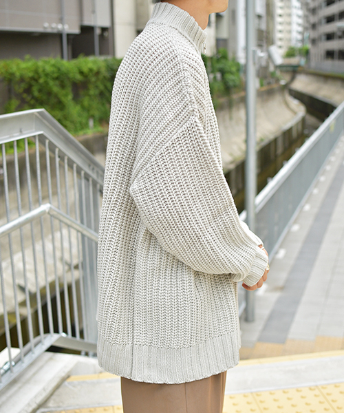 kutir(クティール)の「ハーフジップビッグニット(ニット/セーター・メンズ・ブラック/ベージュ/アイボリー・MEDIUM/LARGE/X-LARGE)」の20枚目の写真