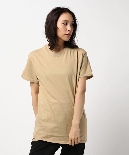 GILDAN(ギルダン)の「【Bl】GILDAN 6.0oz Tシャツ(Tシャツ/カットソー・レディース・グリーン/ワインレッド/オレンジ/オリーブ/ブラウン/ピンク/ライム/カーキ/ネイビー/ベージュ/ブラック/ホワイト・XX-LARGE/SMALL/MEDIUM/LARGE/X-LARGE)」の4枚目の写真
