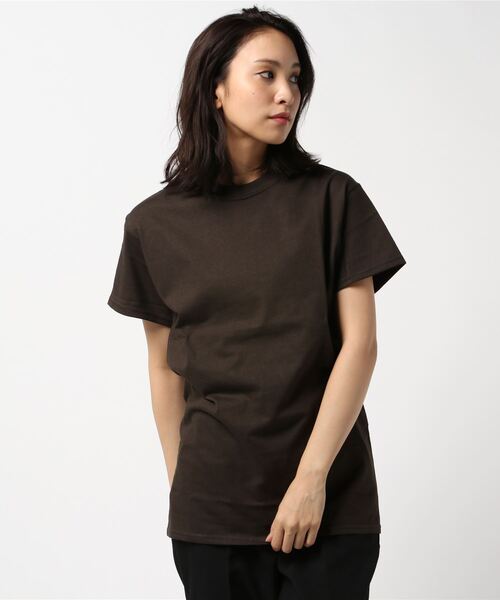 GILDAN(ギルダン)の「【Bl】GILDAN 6.0oz Tシャツ(Tシャツ/カットソー・レディース・グリーン/ワインレッド/オレンジ/オリーブ/ブラウン/ピンク/ライム/カーキ/ネイビー/ベージュ/ブラック/ホワイト・XX-LARGE/SMALL/MEDIUM/LARGE/X-LARGE)」の3枚目の写真