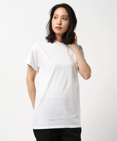 GILDAN(ギルダン)の「【Bl】GILDAN 6.0oz Tシャツ(Tシャツ/カットソー・レディース・グリーン/ワインレッド/オレンジ/オリーブ/ブラウン/ピンク/ライム/カーキ/ネイビー/ベージュ/ブラック/ホワイト・XX-LARGE/SMALL/MEDIUM/LARGE/X-LARGE)」の2枚目の写真