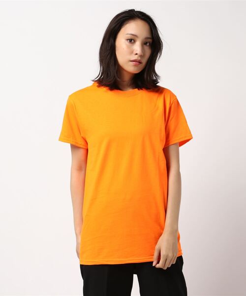 GILDAN(ギルダン)の「【Bl】GILDAN 6.0oz Tシャツ(Tシャツ/カットソー・レディース・グリーン/ワインレッド/オレンジ/オリーブ/ブラウン/ピンク/ライム/カーキ/ネイビー/ベージュ/ブラック/ホワイト・XX-LARGE/SMALL/MEDIUM/LARGE/X-LARGE)」の12枚目の写真