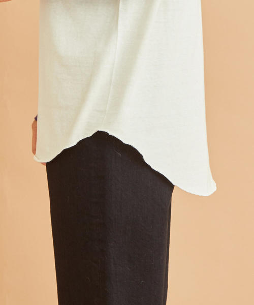 BEAUTY&YOUTH UNITED ARROWS(ビューティーアンドユースユナイテッドアローズ)の「【別注】<Americana(アメリカーナ)>ベースボールTシャツΨ:◆(Tシャツ/カットソー・レディース・オリーブ/ダークグレー/パープル・FREE)」の13枚目の写真