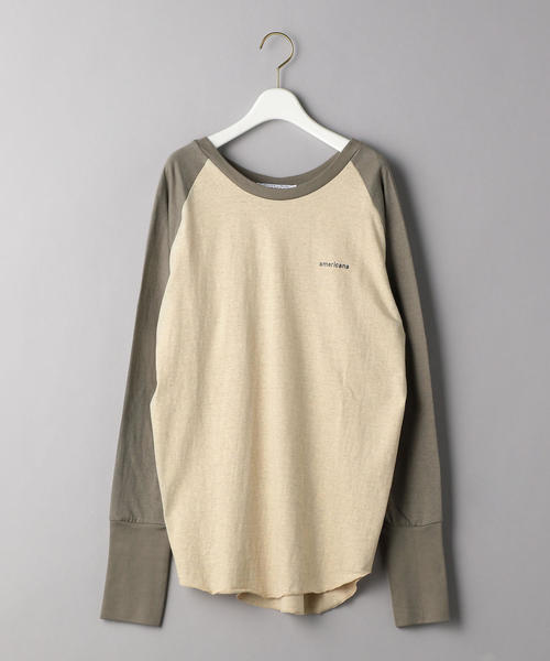 BEAUTY&YOUTH UNITED ARROWS(ビューティーアンドユースユナイテッドアローズ)の「【別注】<Americana(アメリカーナ)>ベースボールTシャツΨ:◆(Tシャツ/カットソー・レディース・オリーブ/ダークグレー/パープル・FREE)」の15枚目の写真
