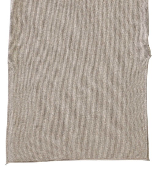 select MOCA（セレクトモカ）の「リブロングノースリーブニットワンピース/クルーネックサイドスリットニットワンピース（ワンピース・レディース・ブラック/ベージュ/ライトベージュ・FREE）」の14枚目の写真