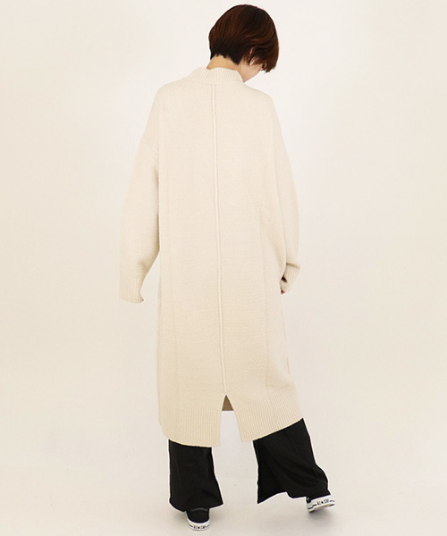 tiptop（ティップトップ）の「<pocket>【ZOZO限定アイテム】バックスリットハイネックワンピース（ワンピース・レディース・ブラック/ベージュ/ブラウン/アイボリー・FREE）」の7枚目の写真