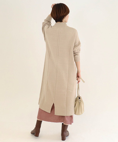 tiptop（ティップトップ）の「<pocket>【ZOZO限定アイテム】バックスリットハイネックワンピース（ワンピース・レディース・ブラック/ベージュ/ブラウン/アイボリー・FREE）」の16枚目の写真