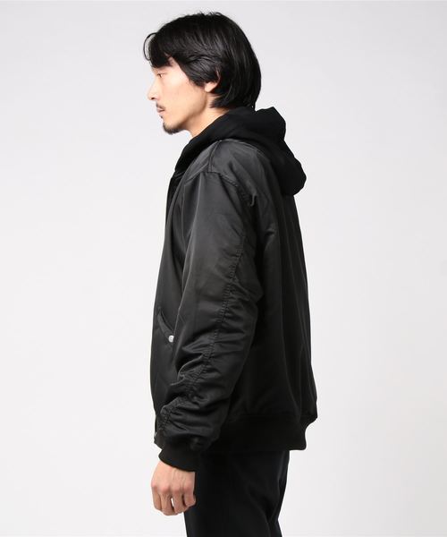 WEGO(ウィゴー)の「WEGO/フード付きMA-1(MA-1・メンズ・ブラック/カーキ/ベージュ・MEDIUM/LARGE)」の17枚目の写真