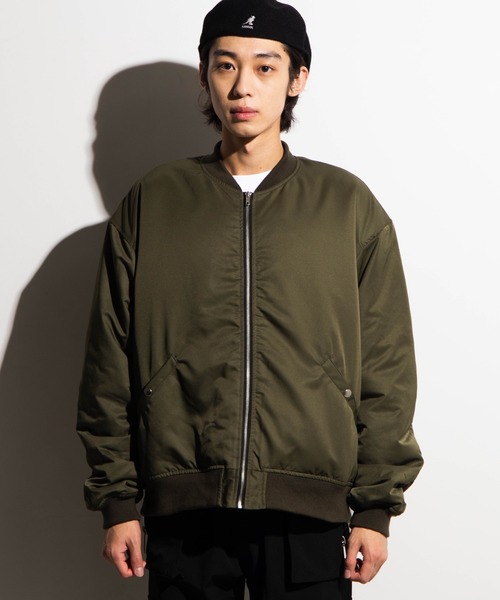 WEGO(ウィゴー)の「WEGO/フード付きMA-1(MA-1・メンズ・ブラック/カーキ/ベージュ・MEDIUM/LARGE)」の13枚目の写真
