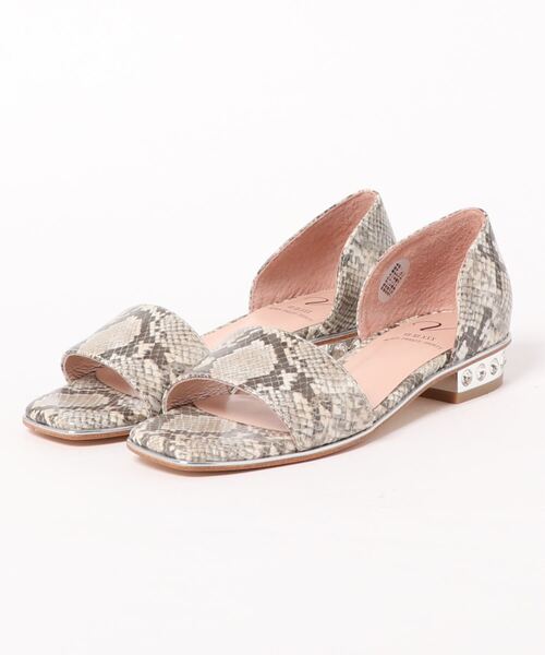 V SEVEN TWELVE THIRTY（ヴィセヴントゥエルヴサーティ）の「セパレートサンダル（パンプス・レディース・ゴールド/ブラック/ダークブラウン/パイソン・22.5cm/23.5cm/23cm/24.5cm/24cm）」の4枚目の写真