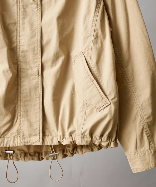 classicalelf（クラシカルエルフ）の「さらっと羽織れる。ラウンドヘムマウンテンパーカー（マウンテンパーカー・レディース・ブラック/カーキ/ライトベージュ/ナチュラル・MEDIUM/LARGE/X-LARGE/SMALL）」の7枚目の写真