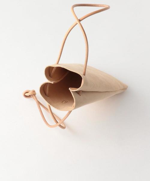 Steven Alan（スティーブンアラン）の「＜AMIACALVA＞ DRAWST BAG/バッグ（ショルダーバッグ・メンズ・ナチュラル/ブラック・FREE）」の5枚目の写真