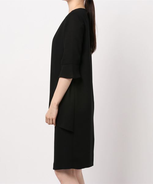 MONOIR(モノワール)の「濃染加工ゆったりサイズワンピース(夏OK)(ワンピース・レディース・ブラック・13号/17号/19号/15号/11号/9号)」の8枚目の写真