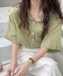emi+ | 5分袖ルーズシャツ(シャツ/ブラウス)