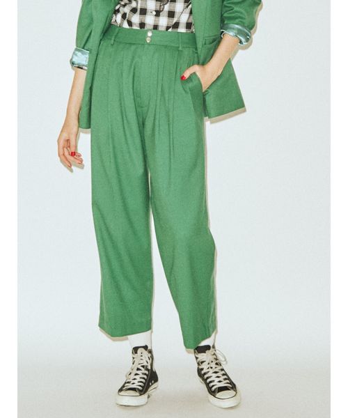 jouetie（ジュエティ）の「ボリュームタックパンツ（その他パンツ・レディース・ブラック/グリーン/パープル/ブラウン・MEDIUM）」の3枚目の写真