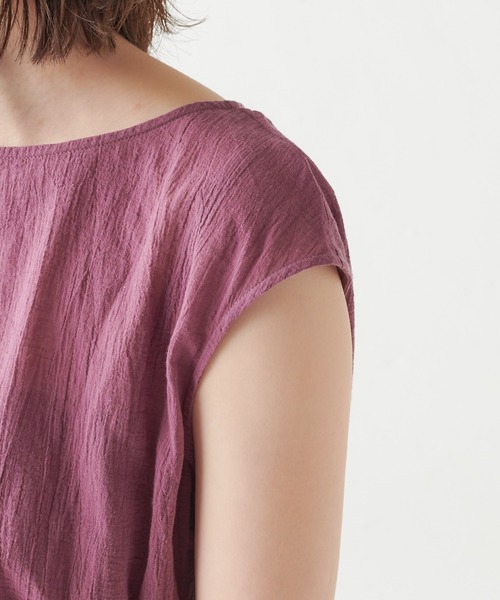 natural couture（ナチュラルクチュール）の「【WEB限定カラー有り】変形べっ甲ベルト涼しげワンピース（ワンピース・レディース・ブラック/パープル/ブルー/その他/チェック/ブラウン/グリーン/その他1・FREE）」の11枚目の写真