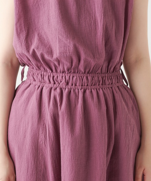 natural couture（ナチュラルクチュール）の「【WEB限定カラー有り】変形べっ甲ベルト涼しげワンピース（ワンピース・レディース・ブラック/パープル/ブルー/その他/チェック/ブラウン/グリーン/その他1・FREE）」の15枚目の写真