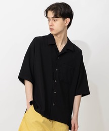 ATTACHMENT | 【KAZUYUKI KUMAGAI】DROP SHOULDER OPEN COLLAR SH / KS02-007(シャツ/ブラウス)