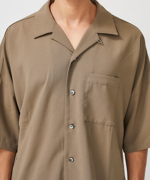 ATTACHMENT（アタッチメント）の「【KAZUYUKI KUMAGAI】DROP SHOULDER OPEN COLLAR SH / KS02-007（シャツ/ブラウス・メンズ・ブラック/カーキ/イエロー・1/2/3）」の19枚目の写真