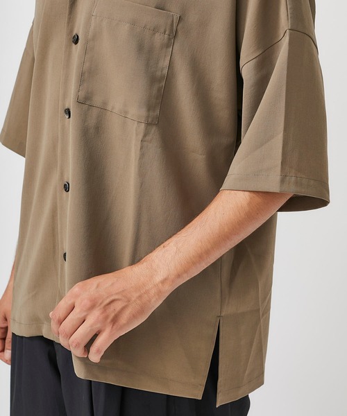 ATTACHMENT（アタッチメント）の「【KAZUYUKI KUMAGAI】DROP SHOULDER OPEN COLLAR SH / KS02-007（シャツ/ブラウス・メンズ・ブラック/カーキ/イエロー・1/2/3）」の22枚目の写真