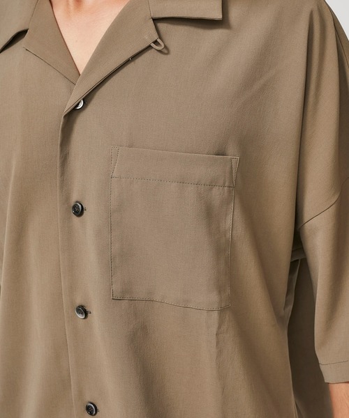 ATTACHMENT（アタッチメント）の「【KAZUYUKI KUMAGAI】DROP SHOULDER OPEN COLLAR SH / KS02-007（シャツ/ブラウス・メンズ・ブラック/カーキ/イエロー・1/2/3）」の10枚目の写真