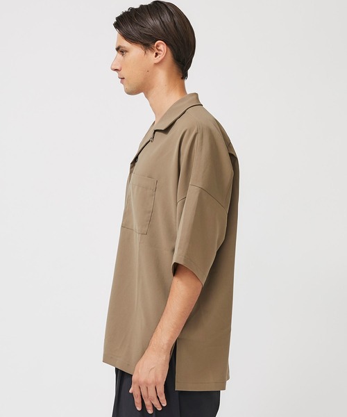ATTACHMENT（アタッチメント）の「【KAZUYUKI KUMAGAI】DROP SHOULDER OPEN COLLAR SH / KS02-007（シャツ/ブラウス・メンズ・ブラック/カーキ/イエロー・1/2/3）」の7枚目の写真