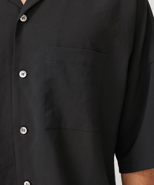ATTACHMENT（アタッチメント）の「【KAZUYUKI KUMAGAI】DROP SHOULDER OPEN COLLAR SH / KS02-007（シャツ/ブラウス・メンズ・ブラック/カーキ/イエロー・1/2/3）」の13枚目の写真