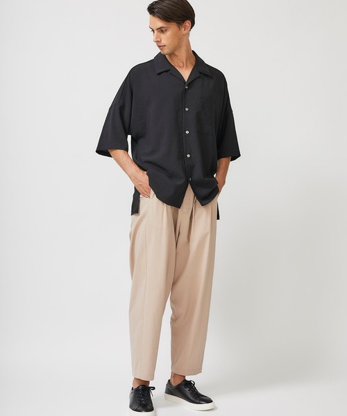 ATTACHMENT（アタッチメント）の「【KAZUYUKI KUMAGAI】DROP SHOULDER OPEN COLLAR SH / KS02-007（シャツ/ブラウス・メンズ・ブラック/カーキ/イエロー・1/2/3）」の18枚目の写真