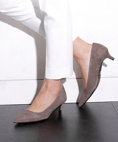 NANO universe（ナノユニバース）の「ポインテッドスエードパンプス/L（パンプス・レディース・ベージュ/ネイビー/ブラック/グレー・37/35/36/38）」の18枚目の写真