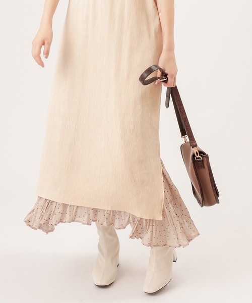 natural couture(ナチュラルクチュール)の「ストレッチミドルブーツ(ブーツ・レディース・ライトベージュ/アイボリー/ブラック/ブラウン・MEDIUM/LARGE)」の12枚目の写真