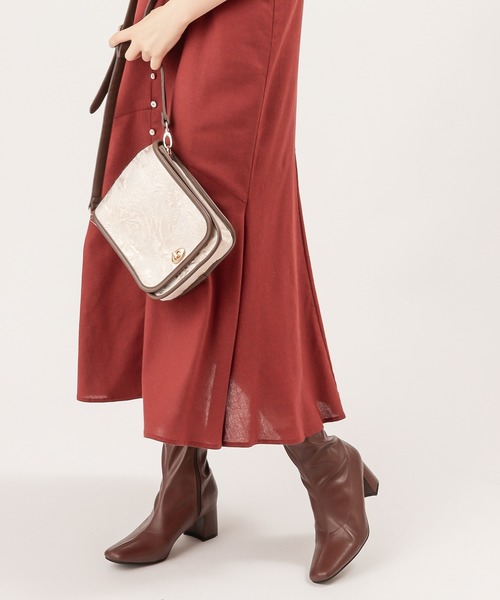 natural couture(ナチュラルクチュール)の「ストレッチミドルブーツ(ブーツ・レディース・ライトベージュ/アイボリー/ブラック/ブラウン・MEDIUM/LARGE)」の16枚目の写真