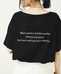 Fizz | 【Fizz/フィズ】　バックプリントビッグTシャツ(Tシャツ/カットソー)