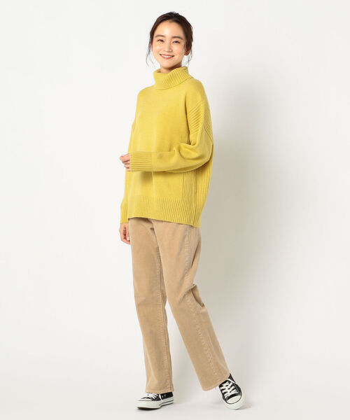 fredy repit（フレディレピ）の「［新色追加］タートルネックプルオーバーニット（ニット/セーター・レディース・アイボリー/グリーン/キャメル/マスタード/ピンク/レッド/ダークブラウン/イエロー・38）」の18枚目の写真