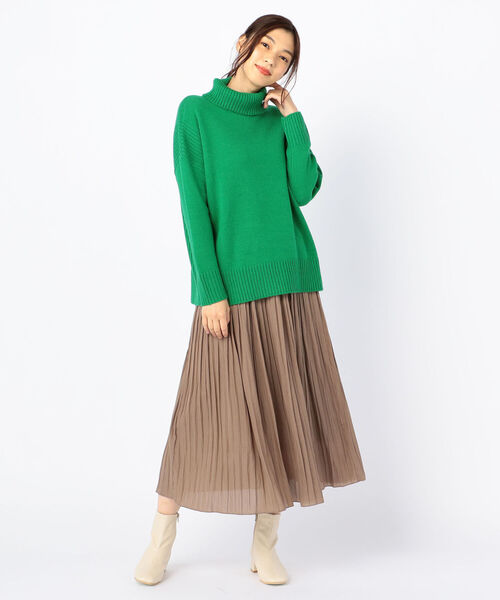 fredy repit（フレディレピ）の「［新色追加］タートルネックプルオーバーニット（ニット/セーター・レディース・アイボリー/グリーン/キャメル/マスタード/ピンク/レッド/ダークブラウン/イエロー・38）」の19枚目の写真