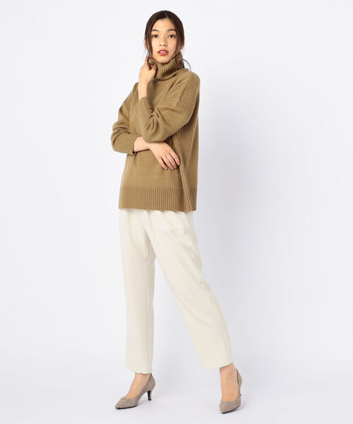 fredy repit（フレディレピ）の「［新色追加］タートルネックプルオーバーニット（ニット/セーター・レディース・アイボリー/グリーン/キャメル/マスタード/ピンク/レッド/ダークブラウン/イエロー・38）」の21枚目の写真