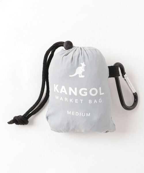 KANGOL(カンゴール)の「【KANGOL/カンゴール】プリント入り ナイロン エコバッグ 【M サイズ】(エコバッグ/サブバッグ・メンズ・ホワイト/グレー/ベージュ・M)」の7枚目の写真