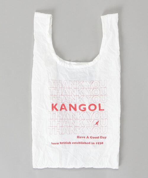 KANGOL(カンゴール)の「【KANGOL/カンゴール】プリント入り ナイロン エコバッグ 【M サイズ】(エコバッグ/サブバッグ・メンズ・ホワイト/グレー/ベージュ・M)」の8枚目の写真
