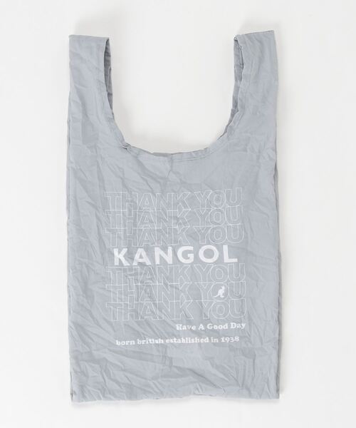 KANGOL(カンゴール)の「【KANGOL/カンゴール】プリント入り ナイロン エコバッグ 【M サイズ】(エコバッグ/サブバッグ・メンズ・ホワイト/グレー/ベージュ・M)」の9枚目の写真