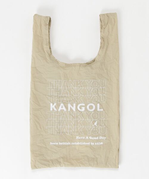 KANGOL(カンゴール)の「【KANGOL/カンゴール】プリント入り ナイロン エコバッグ 【M サイズ】(エコバッグ/サブバッグ・メンズ・ホワイト/グレー/ベージュ・M)」の10枚目の写真