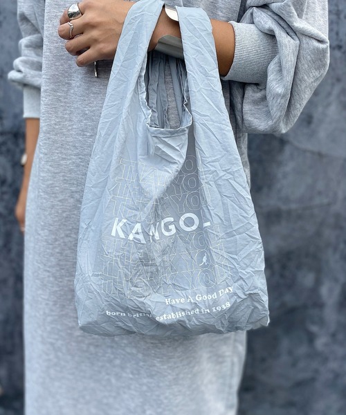KANGOL(カンゴール)の「【KANGOL/カンゴール】プリント入り ナイロン エコバッグ 【M サイズ】(エコバッグ/サブバッグ・メンズ・ホワイト/グレー/ベージュ・M)」の11枚目の写真