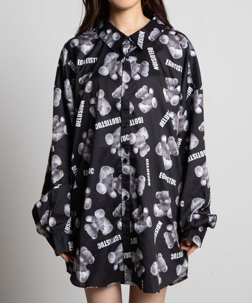 dispark（ディスパーク）の「DISPARK/ロゴベアプリントシャツ（シャツ/ブラウス・レディース・ブラック・FREE）」の5枚目の写真