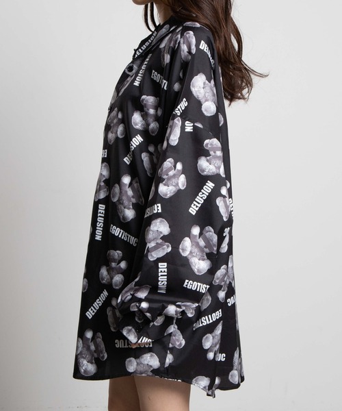 dispark（ディスパーク）の「DISPARK/ロゴベアプリントシャツ（シャツ/ブラウス・レディース・ブラック・FREE）」の6枚目の写真