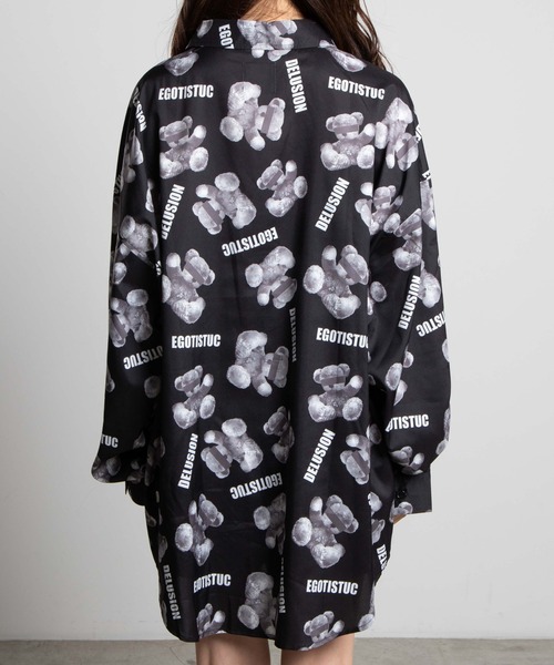 dispark（ディスパーク）の「DISPARK/ロゴベアプリントシャツ（シャツ/ブラウス・レディース・ブラック・FREE）」の4枚目の写真