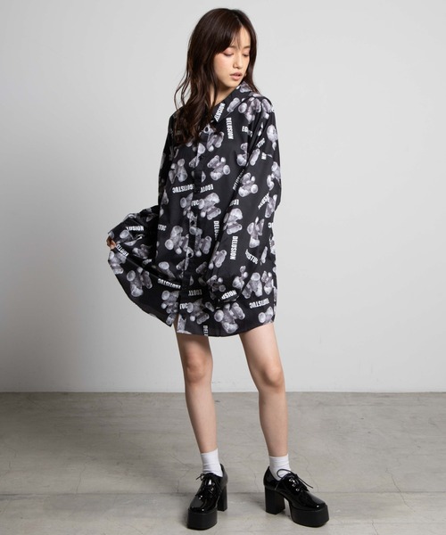 dispark（ディスパーク）の「DISPARK/ロゴベアプリントシャツ（シャツ/ブラウス・レディース・ブラック・FREE）」の2枚目の写真