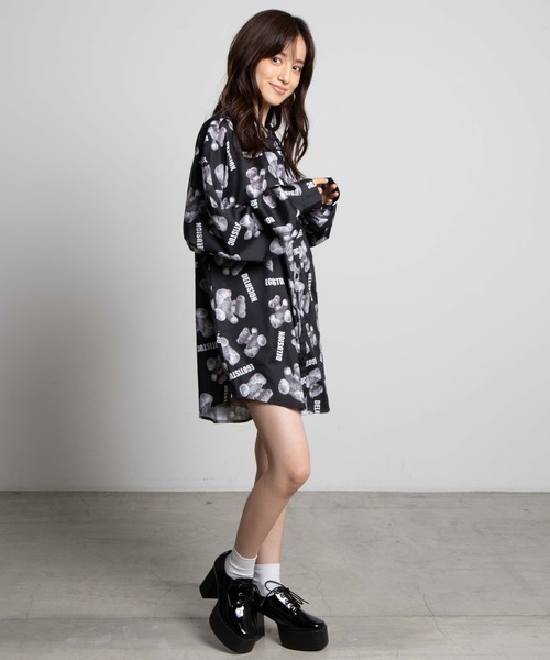 dispark（ディスパーク）の「DISPARK/ロゴベアプリントシャツ（シャツ/ブラウス・レディース・ブラック・FREE）」の7枚目の写真