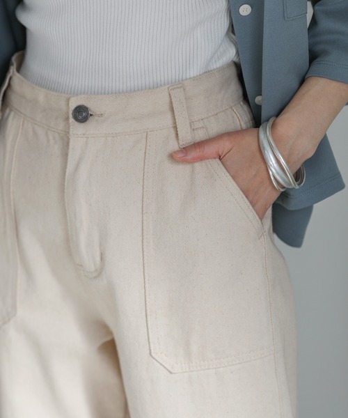 select MOCA(セレクトモカ)の「ベイカーニュアンスデニム(デニムパンツ・レディース・ブラック/インディゴブルー/アイボリー・SMALL/MEDIUM)」の16枚目の写真