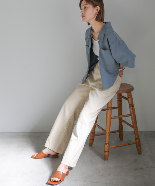 select MOCA(セレクトモカ)の「ベイカーニュアンスデニム(デニムパンツ・レディース・ブラック/インディゴブルー/アイボリー・SMALL/MEDIUM)」の17枚目の写真