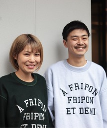 417 EDIFICE | 【BIG SHIRTS / ビックシャツ】 レタードスウェット(スウェット)