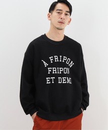 417 EDIFICE | 【BIG SHIRTS / ビックシャツ】 レタードスウェット(スウェット)