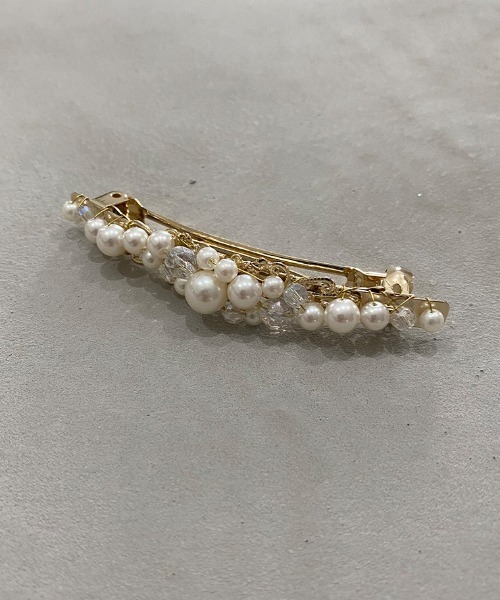 【LELET NY】 ヘアーアクセサリー バレッタ ビジュー パール 楽天市場】LELET NY レレットニューヨーク バレッタ Duo Pearl